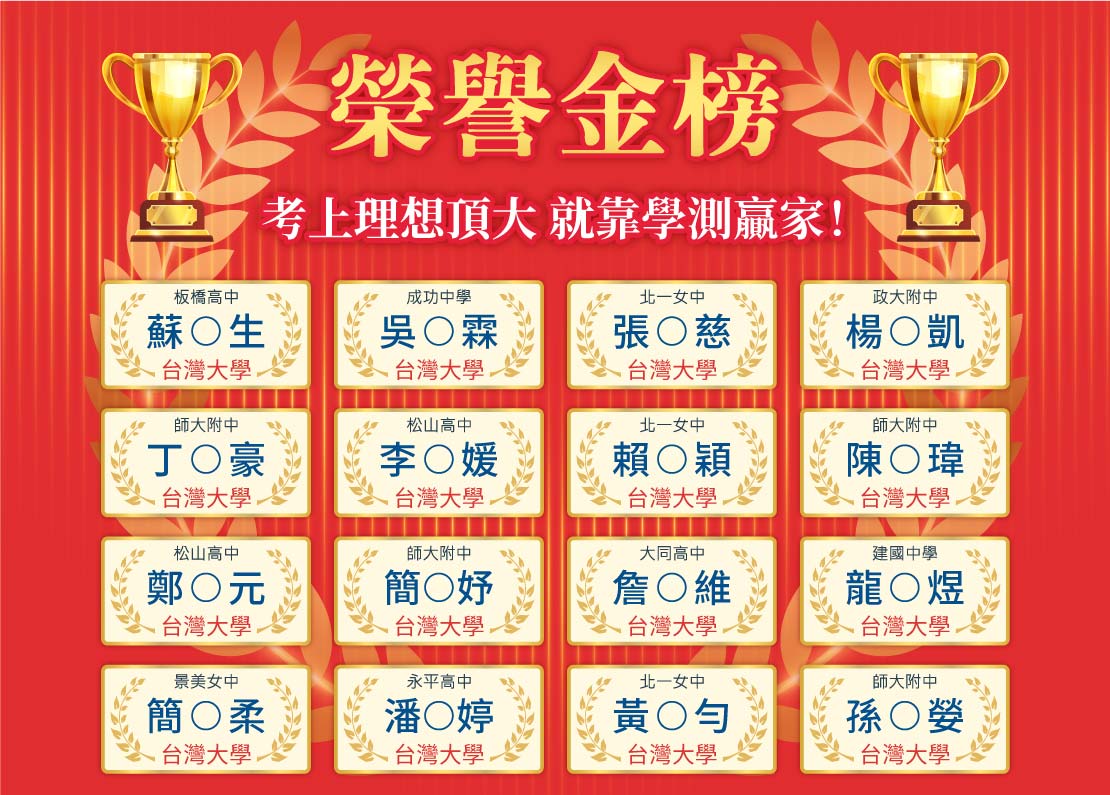 學測贏家金榜