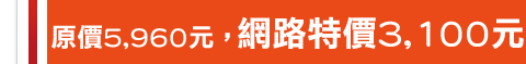 網路特價3000元